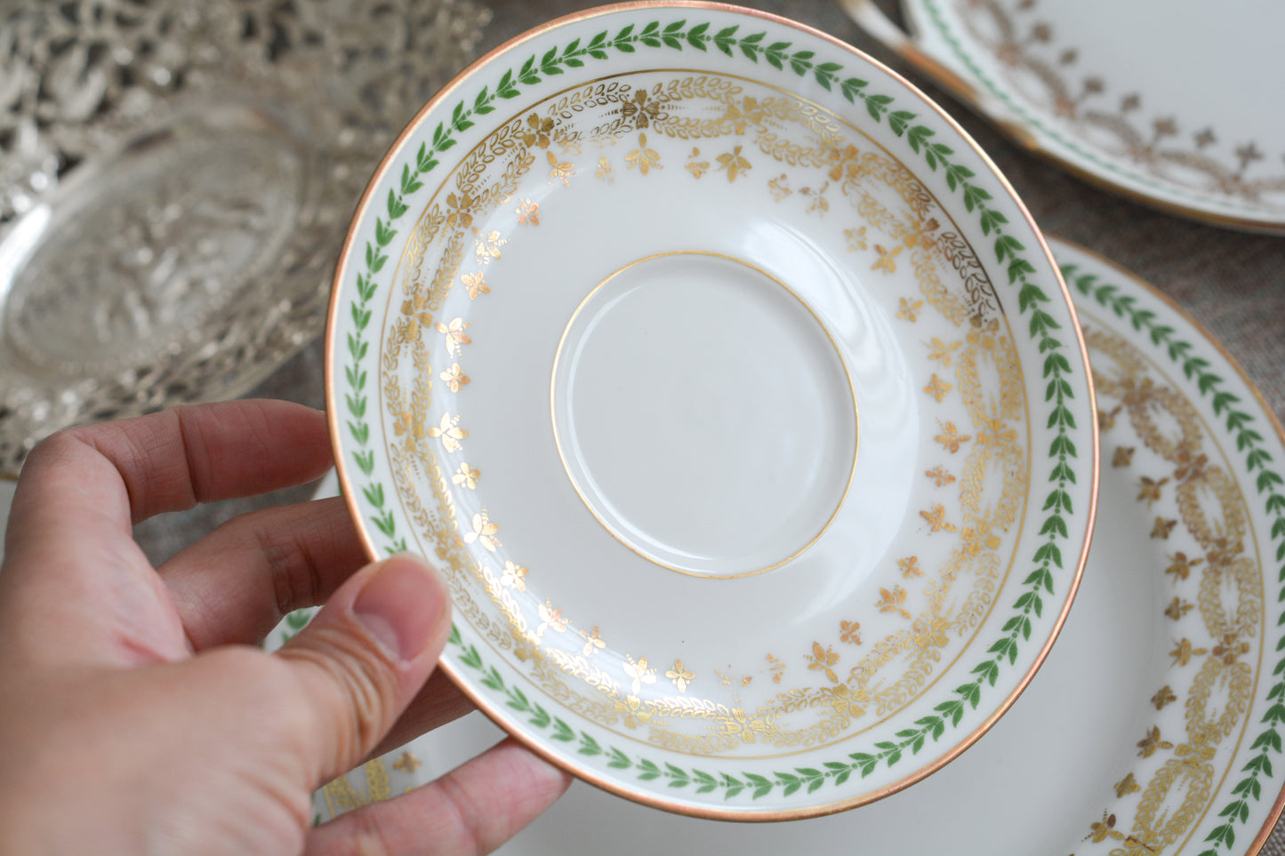 【特別価格】ジャン・プーヤ リモージュのティートリオ1セット