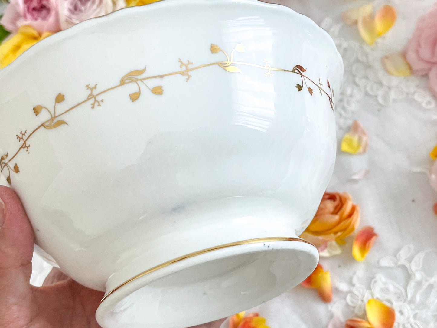 コールポート アデレードシェイプB&Bプレート。ロココリバイバルの美しいプレート。Rose Antiquesはコールポートをはじめ英国の美しいアンティーク磁器をご紹介します。
