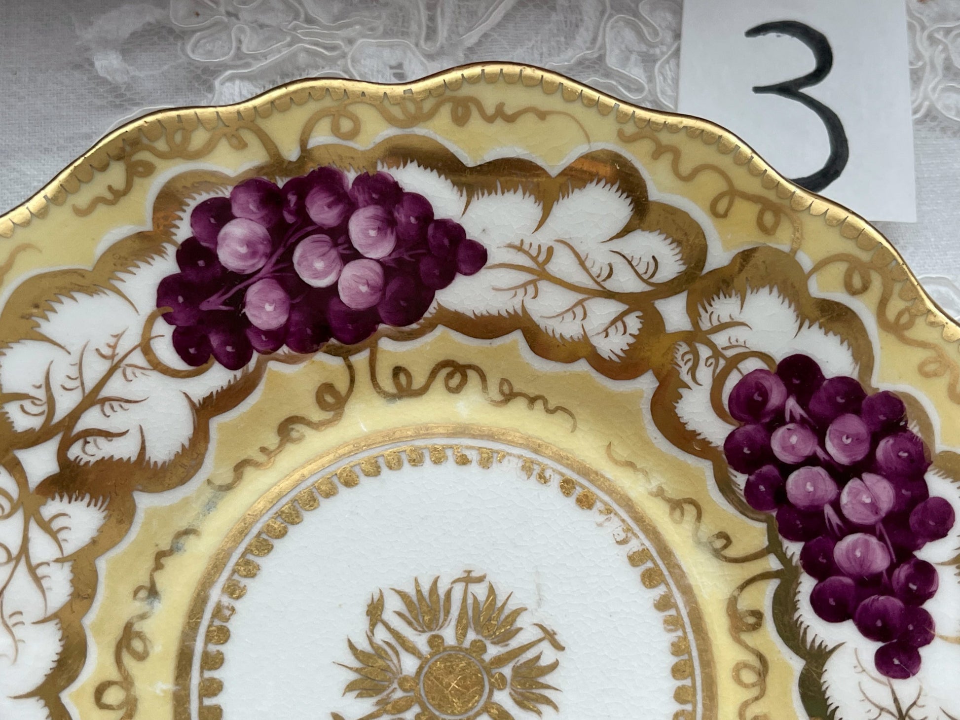 コールポート コールポート 英国アンティーク 葡萄柄カップ&ソーサー ロンドンシェイプ