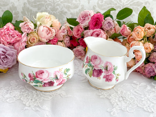 ロイヤルアルバート プリンセスアン ミルクジャグ、シュガーボウル