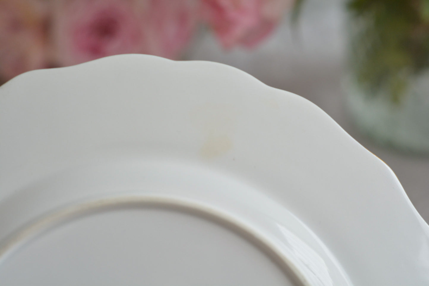 コープランドの美しいプレートがやってきました!コバルトブルーとベージュカラーにハンドペイントで美しい花々が描かれています。プレートの深さがあるタイプでサービングプレートとしてもお使いいただきやすいかと思います。貫入は見られますが、金彩のスレはほとんどないプレート達です。蚤の市の特別セットです!貫入のない素晴らしい状態の同じプレートは新着コーナーに掲載中です。