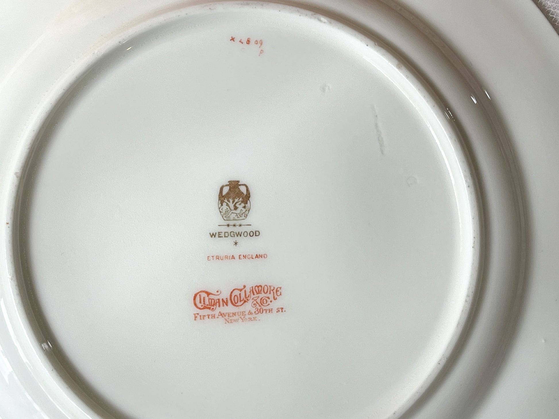 ウェッジウッドの華やかなアンティークプレート。Rose Antiquesはコールポートをはじめ英国のアンティーク食器をご紹介しています。