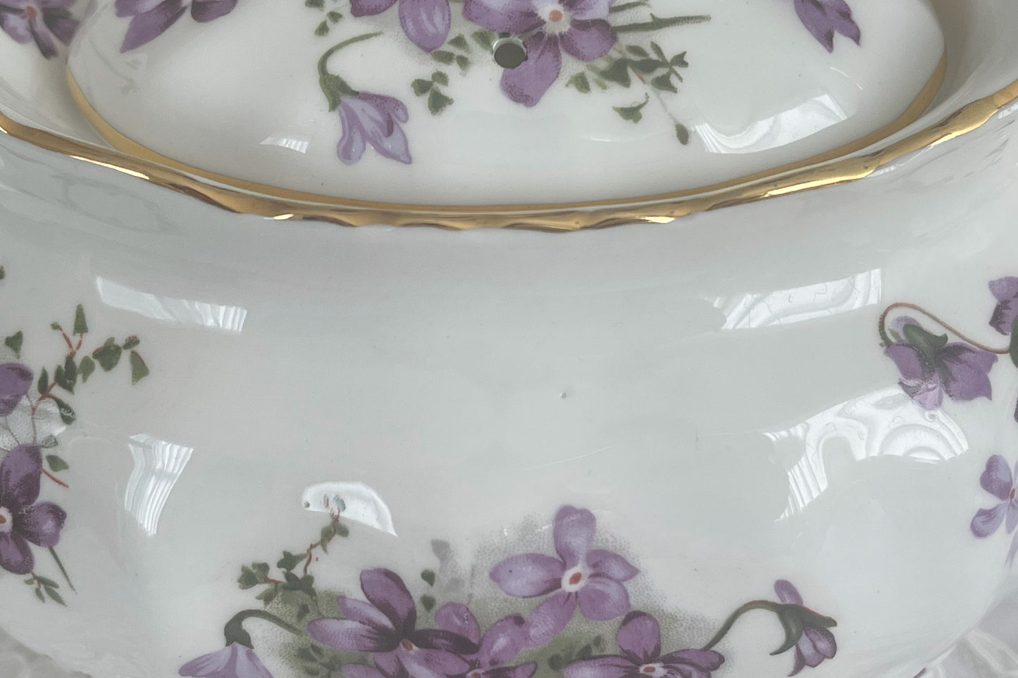 英国ヴィンテージ、ハマースレイの人気シリーズヴィクトリアンバイオレットシリーズの貴重なラージポット。Rose Antiquesはコールポートをはじめ、英国アンティーク磁器を中心にご紹介しています。