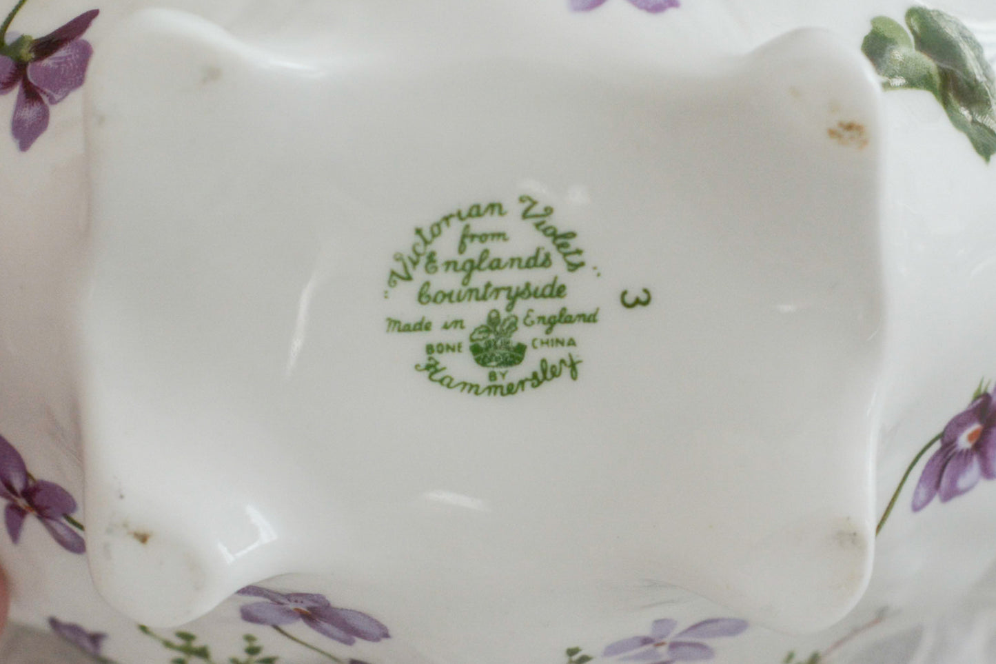 ハマースレイ TEA FOR TWO ヴィクトリアンバイオレット 可憐な小さなティーポット