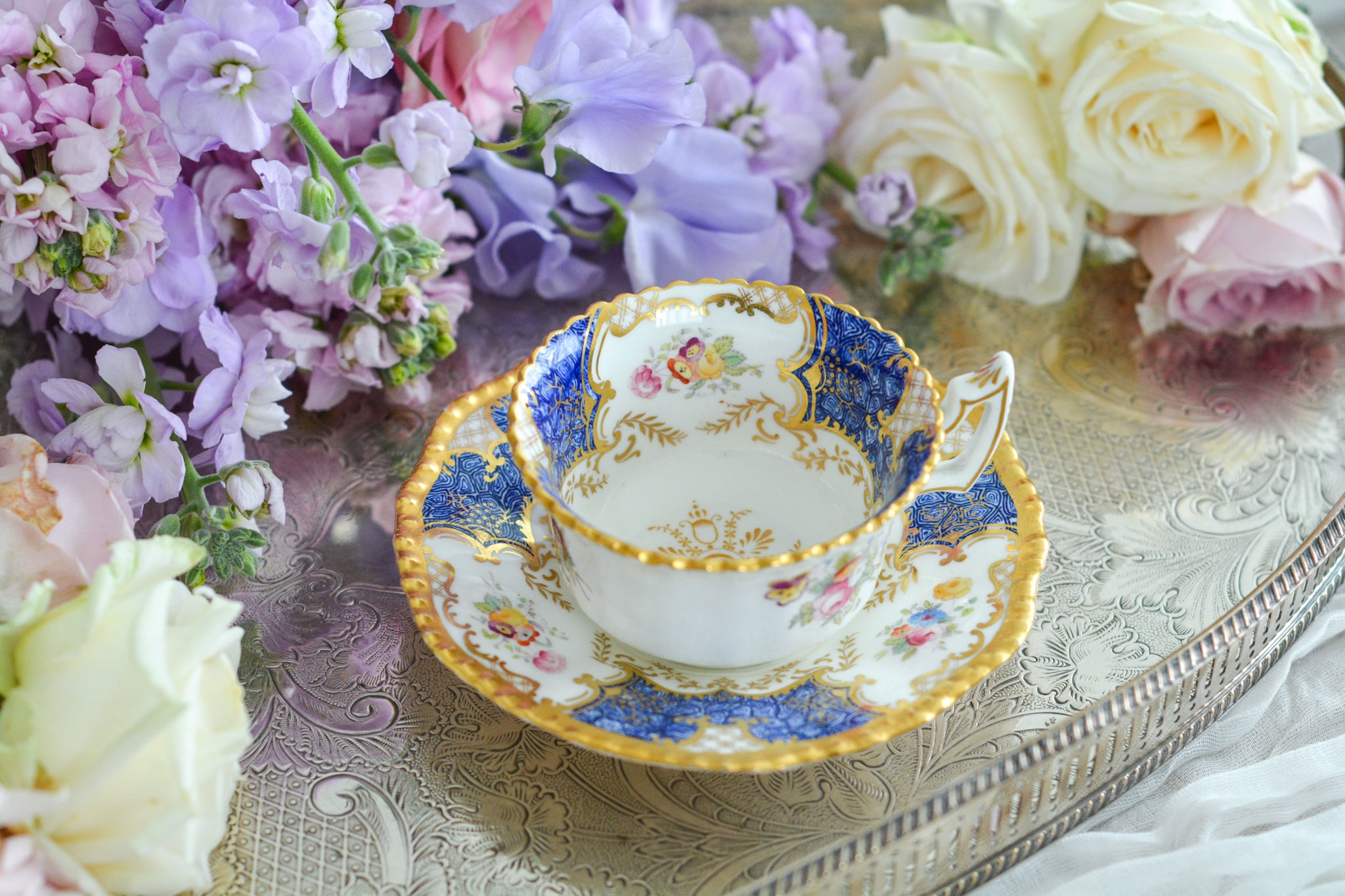 コールポート バットウィング ティーカップ レア デュオ きやすかっ イギリス Coalport コバルト 花柄 金彩 アンティーク  売買されたオークション情報 落札价格 【au payマーケット】の商品情報をアーカイブ公開