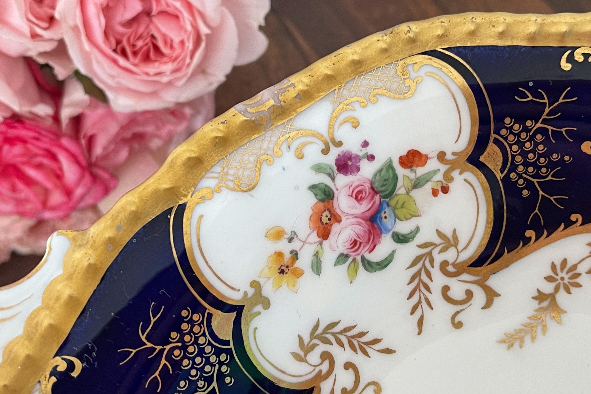 コールポート バットウィング コバルトブルーのコンポート – Rose Antiques