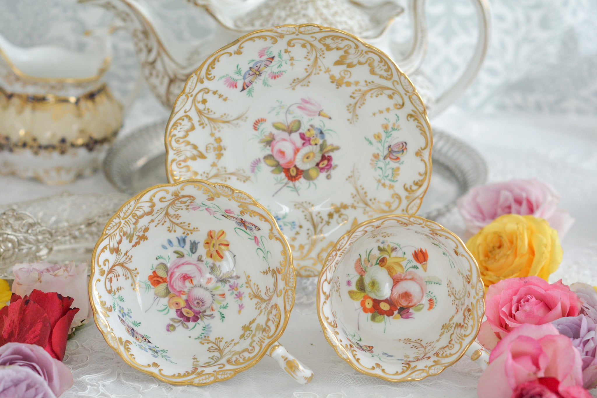 通販大特価Coalport コールポート アデレードシェイプ イギリス アンティーク お皿 カップ＆ソーサー セット まとめ □ ミントン